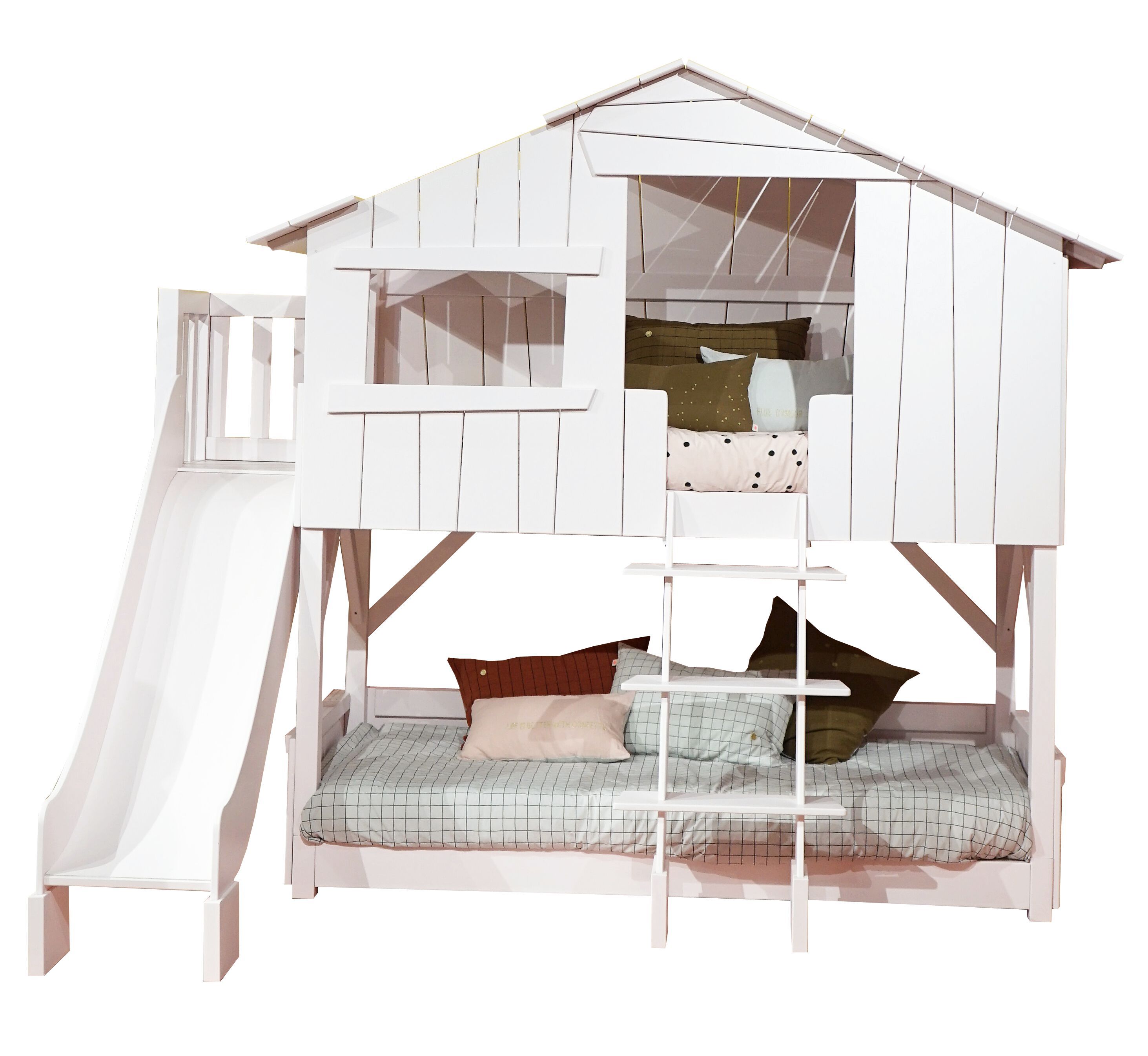 Двухъярусная кровать из МДФ с горкой и платформой Mathy by Bols TREEHOUSE BEDS &amp ARCH-00002332 - Вид №2