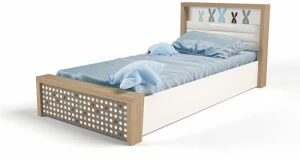 Кровать ABC-KING 190х90 №5MIX BUNNY №5 с под.мех ( голубой)