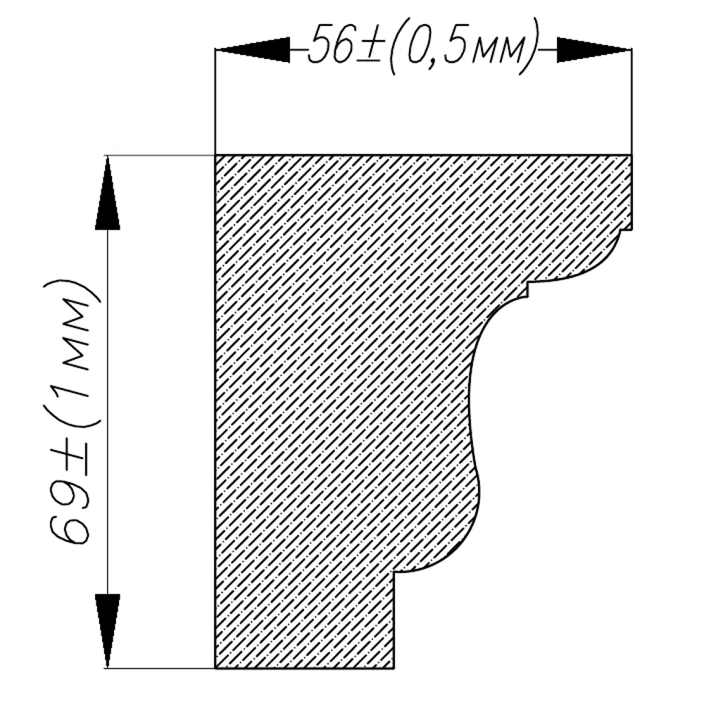 Капитель 1170 мм цвет айсберг 89349508 STLM-2056346 Santreyd  - Вид №2