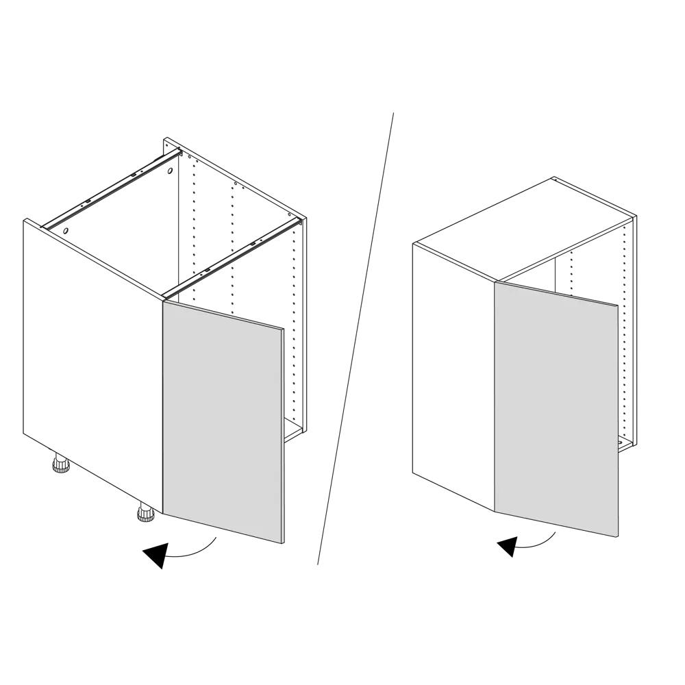 Фасад для кухонного шкафа Реш 29.7x76.5 см Delinia ID МДФ цвет белый STLM-2183434 - Вид №14