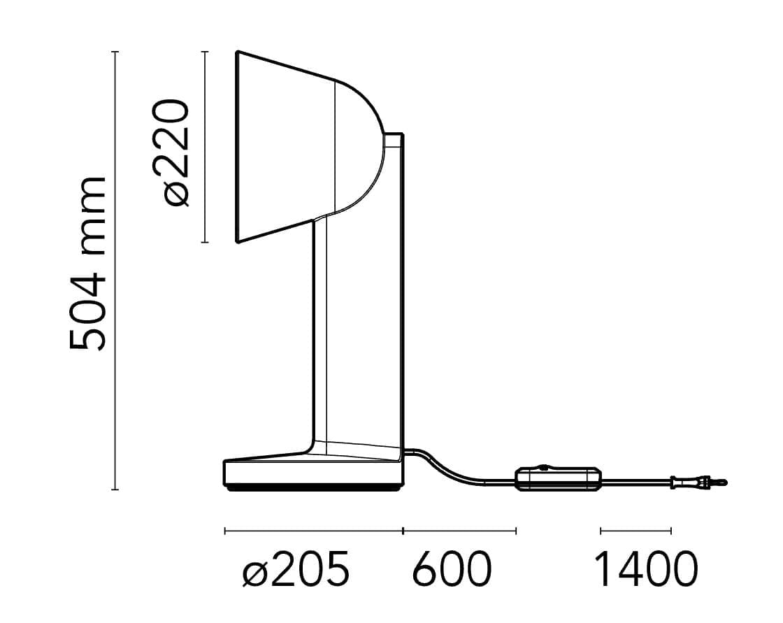 Керамическая светодиодная настольная лампа In Stock Flos ARCH-00062721 - Вид №2