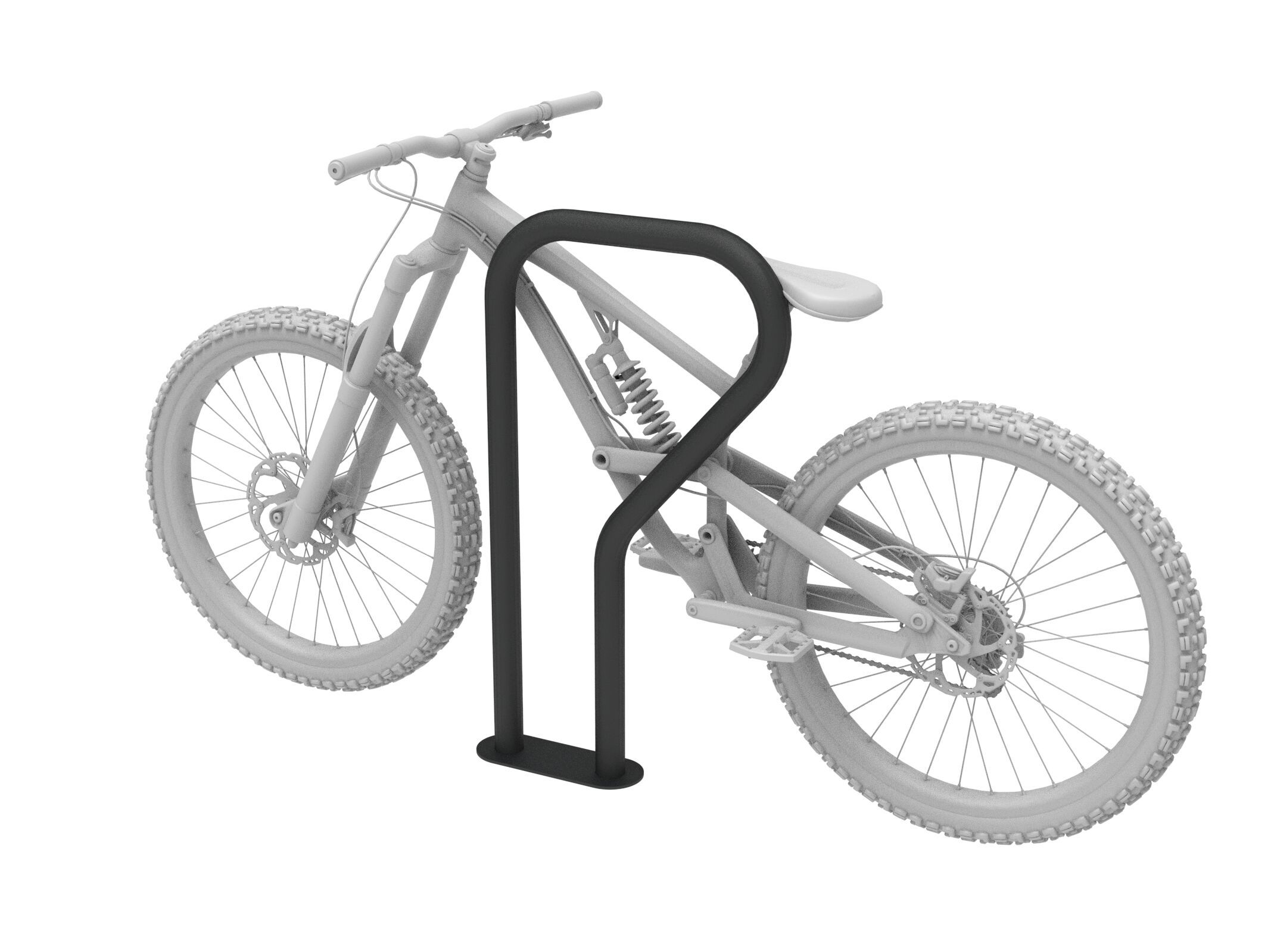 Стойка для велосипедов из оцинкованной стали Lazzari EINDHOVEN ARCH-00063601 - Вид №1