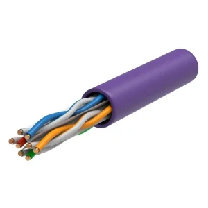 Кабель витая пара ITK U/UTP cat 6 4x2x23 AWG LSZH цвет фиолетовый