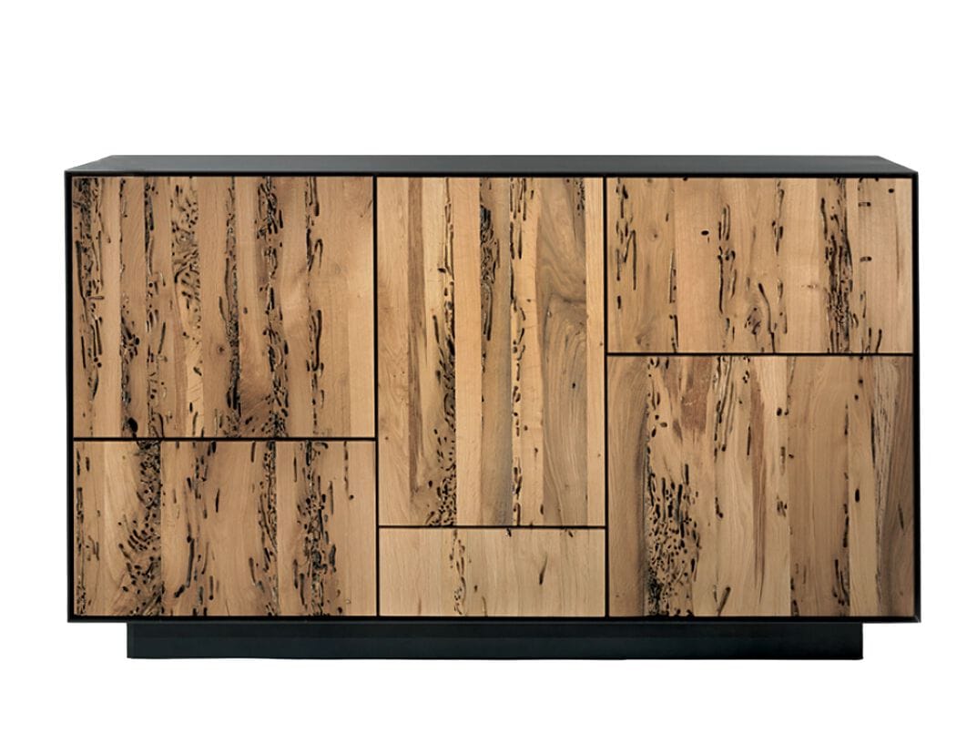 Шкаф из массива дерева и планки с железной рамой Riva 1920 Rialto ARCH-00110944 - Вид №1