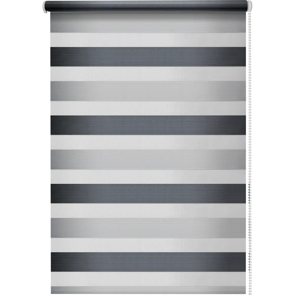 Штора рулонная день-ночь Порто 60x160 см серая MIAMOZA STLM-2050974