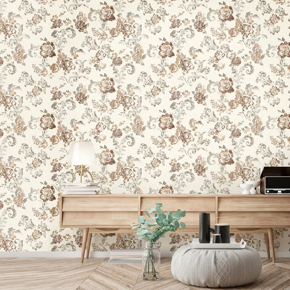Обои флизелиновые Elysium Лоррейн бежевые 1.06 м Е104800 STLM-2137930 - Вид №2