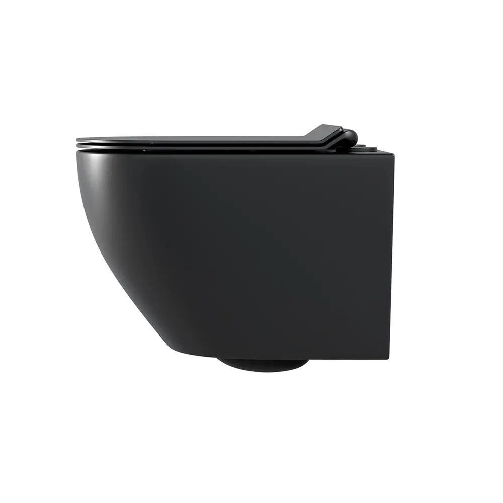 Комплект инсталляция с унитазом Culto Dufi с кнопкой цвет черный матовый STLM-2179120 - Вид №2