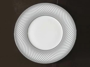 extranorm Сервировочная тарелка из фарфора Vertige