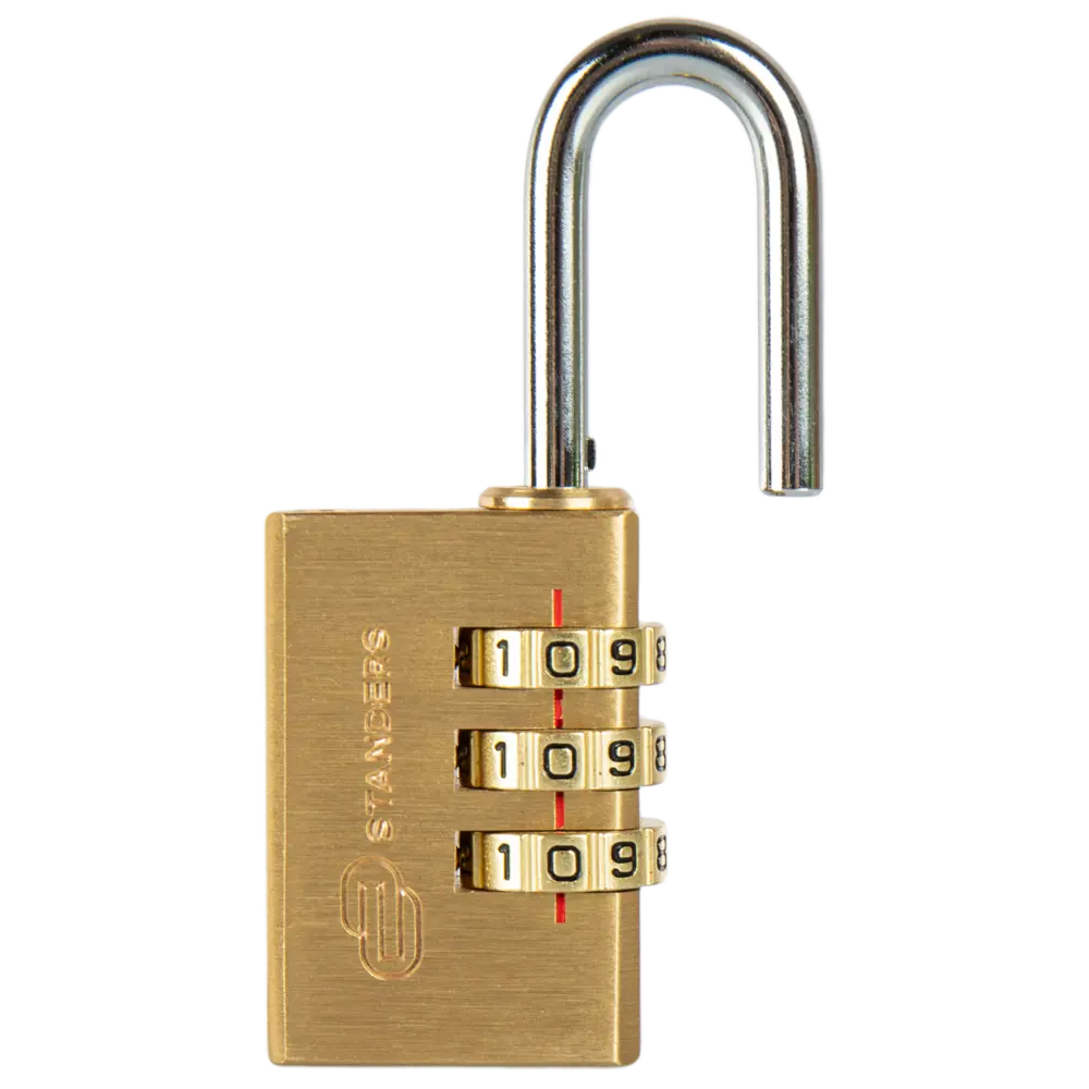 Замок кодовый Standers 30 мм, латунь STLM-2195283 - Вид №1