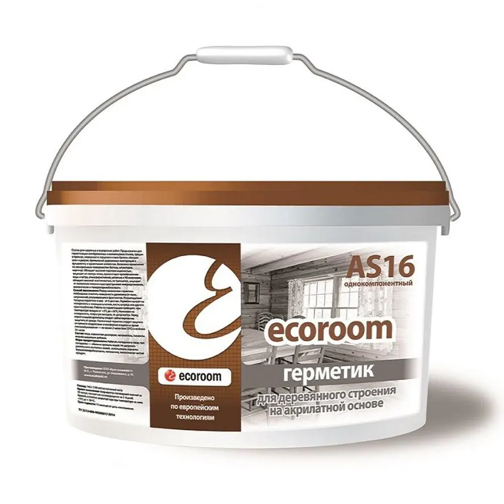 90330546 Герметик акриловый Ecoroom as-16 для деревянного строения сосна 4660 мл STLM-0187492