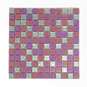 90866219 Декоративная мозайка F49.50.52 30х30см цвет Розовый Металлики STLM-0415479 КЕРАМОГРАД