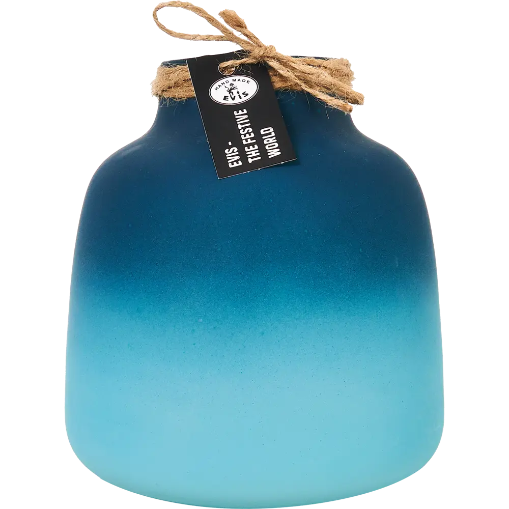 Ваза Белиз-1 стекло цвет бирюзовый 15 см EVIS STLM-2059435 - Вид №2