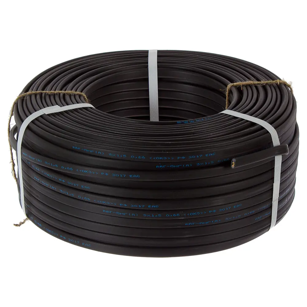 Кабель Камит ВВГпнг(A) 3x1.5 100 м ГОСТ цвет черный STLM-2040007 - Вид №2