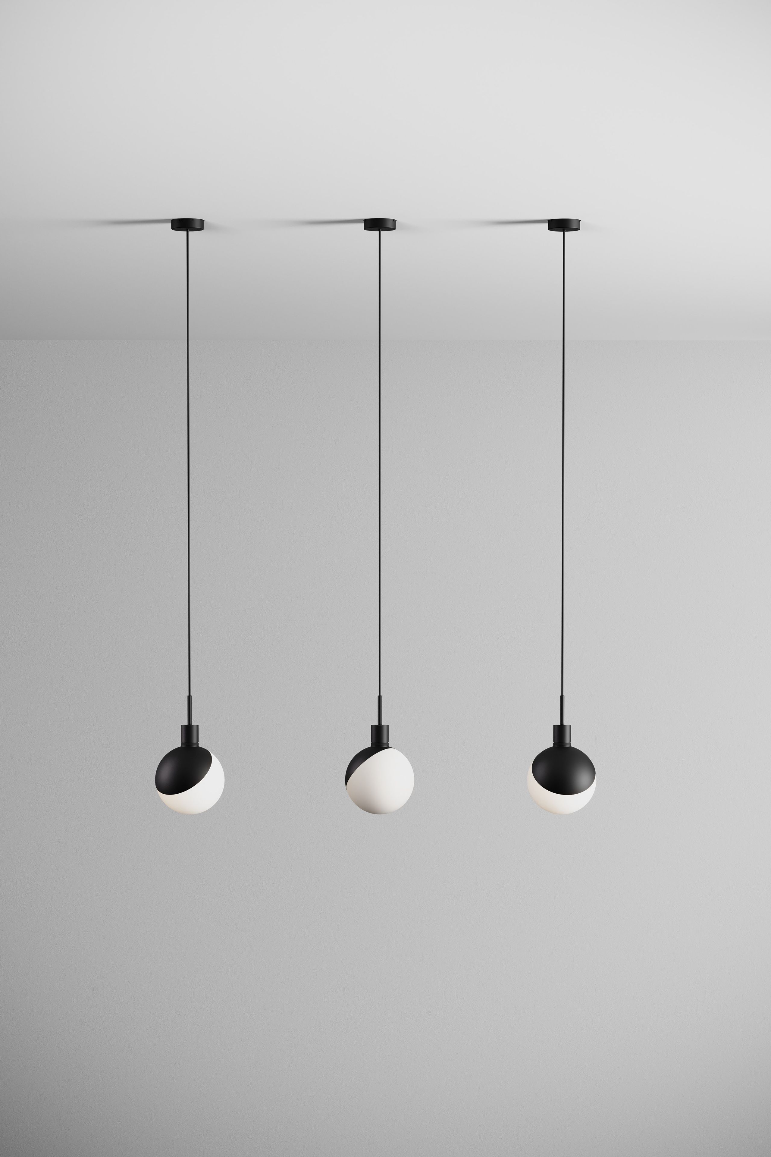 Стальной и стеклянный светодиодный подвесной светильник Grupa Baluna ARCH-00007366 - Вид №1