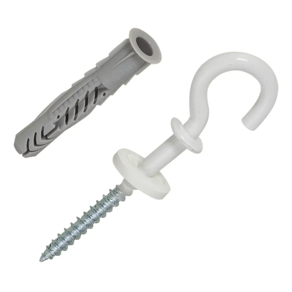 Дюбель универсальный Fischer UX с крюком-полукольцом, 8x50 мм, нейлон, цвет белый, 2 шт STLM-2184505