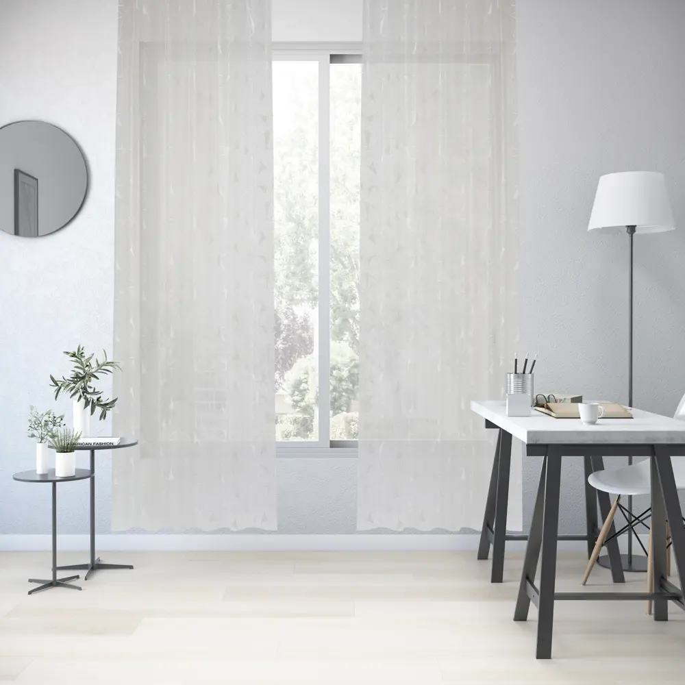 Тюль на ленте Inspire Gianni 250x280 см цвет белый 86255253 STLM-2134444  - Вид №5