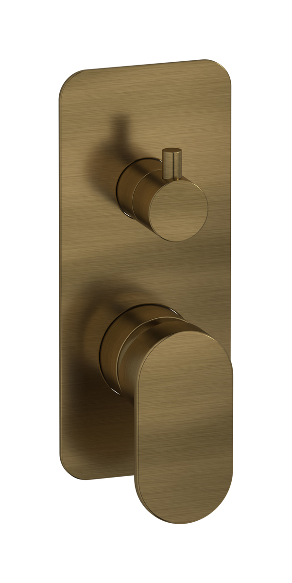 Встроенный смеситель для душа с двухходовым дивертером WE ARE IB k2310mb Modern Bronze K2