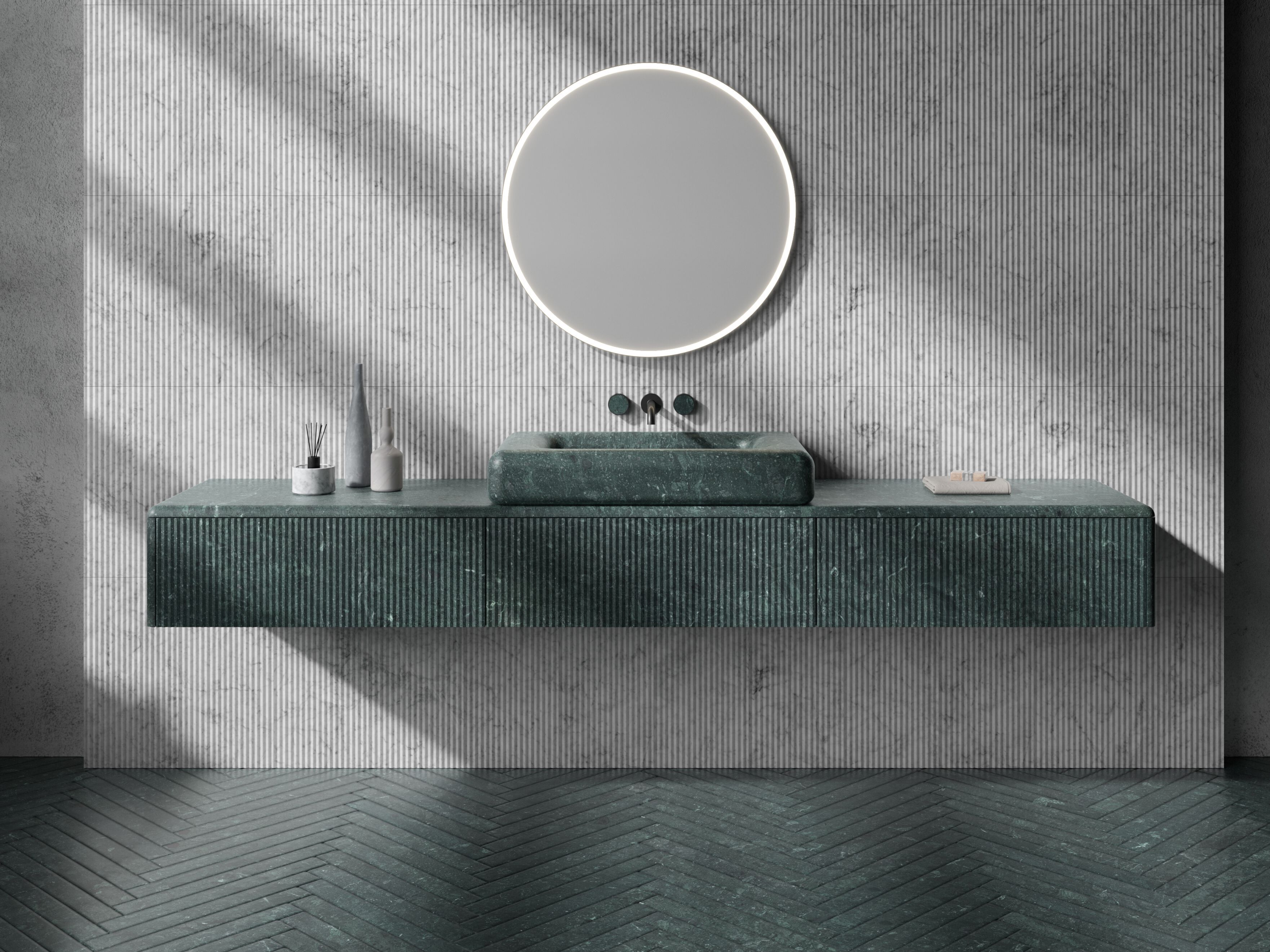 Каменный подвесной шкаф для ванной комнаты Salvatori NEREO ARCH-00116957