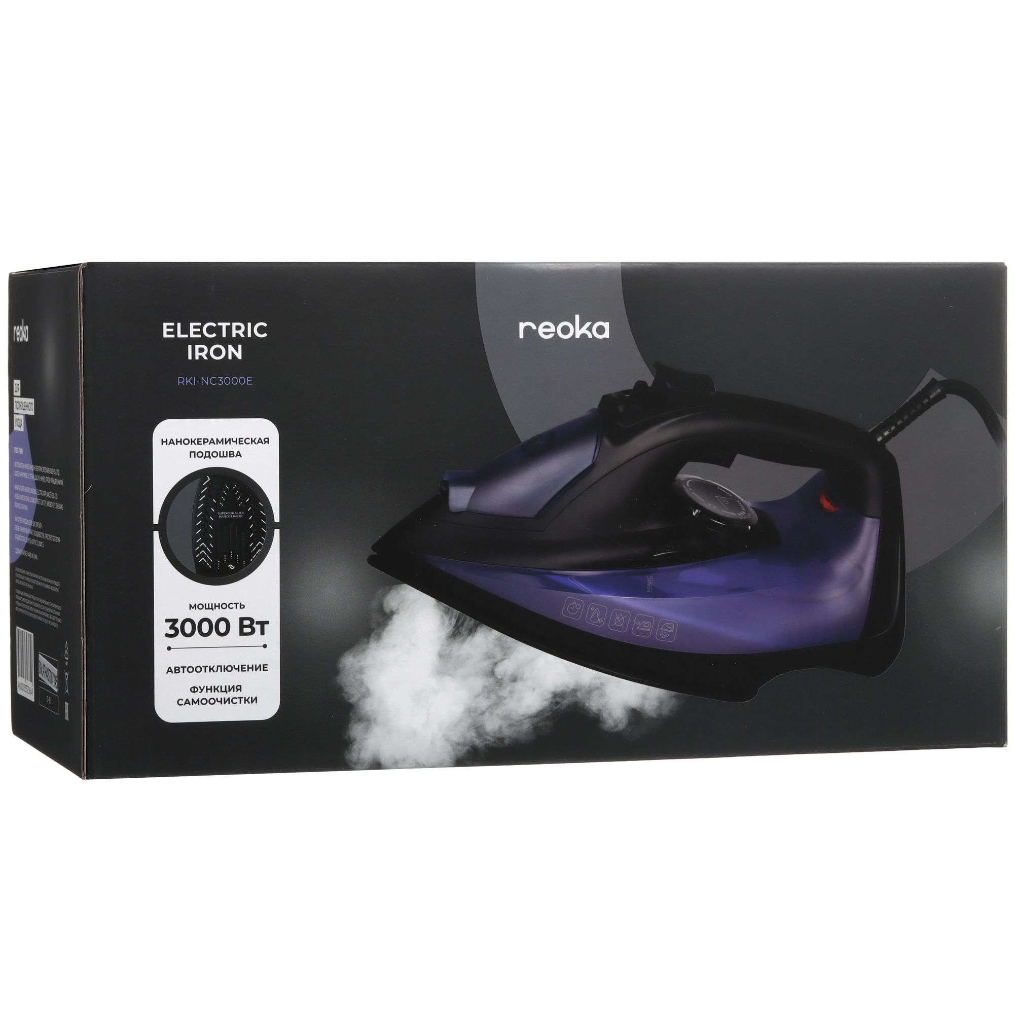 9161419 Утюг Reoka RKI-NC3000E фиолетовый STDN-0108427 - Вид №9