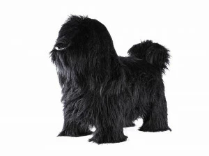 Пуф "Собака пушистая" 99х65 см черный EUROSON ЖИВОТНЫЕ 126197 Черный