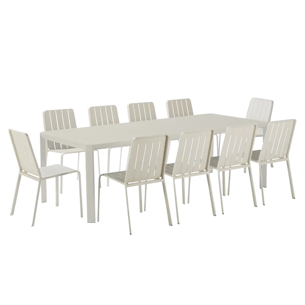 Стул Naterial Idaho 87x52 см алюминий цвет бежевый STLM-2099531 - Вид №15