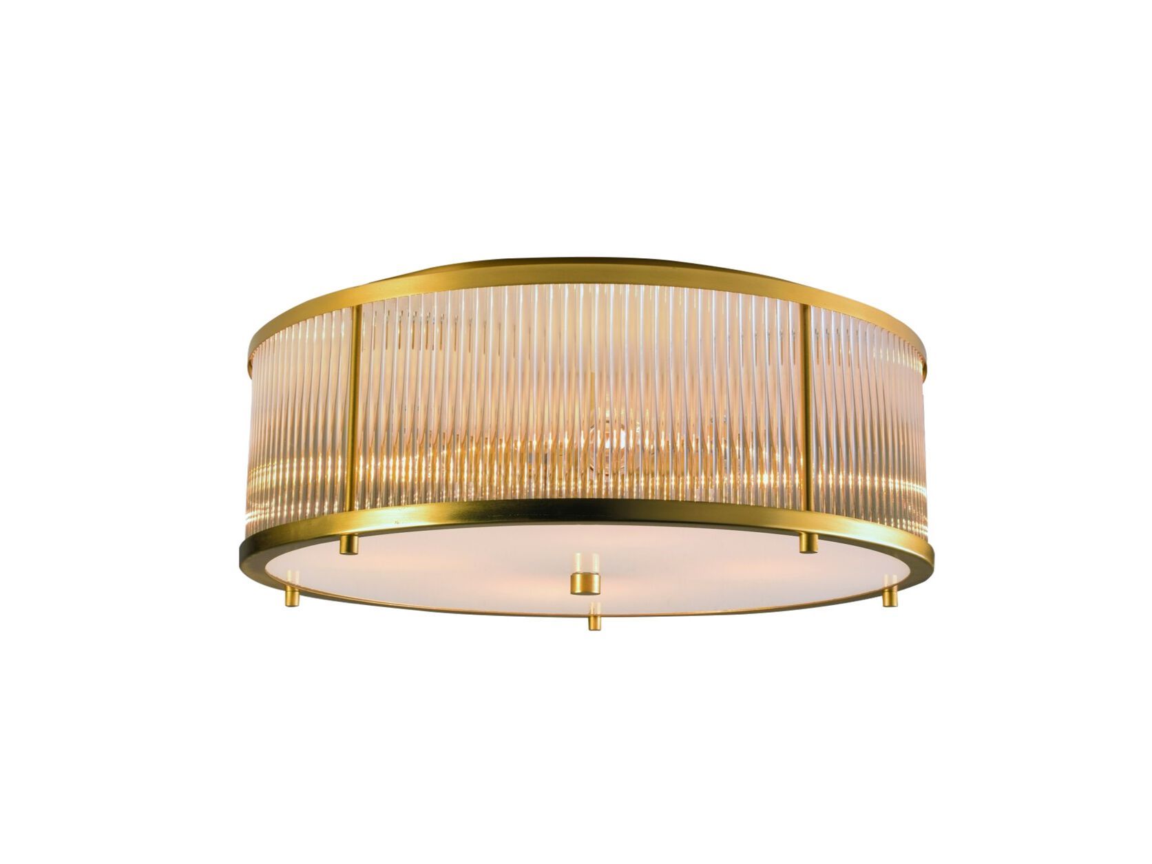 Светодиодный потолочный светильник из латуни и стекла Lampex Italiana STILO ARCH-00041472