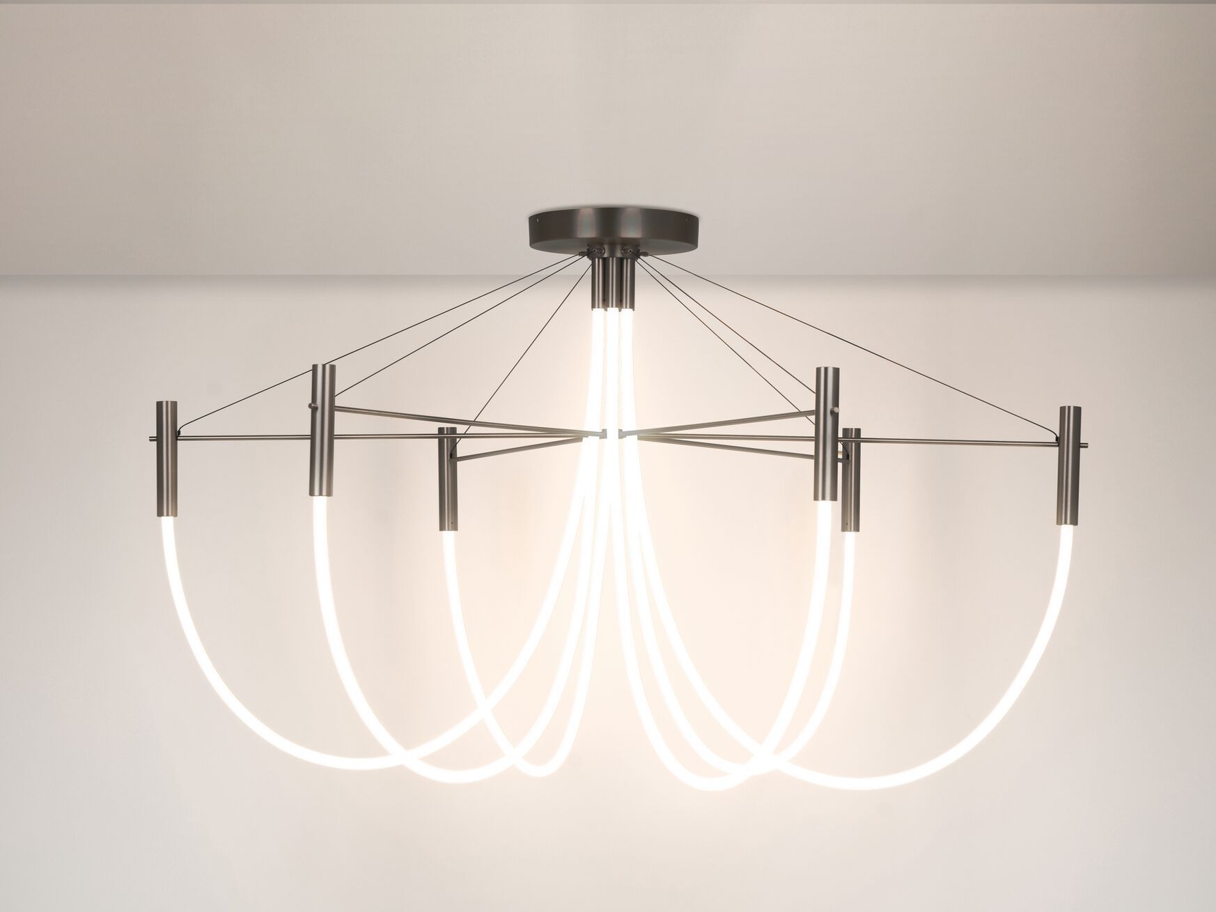 Латунная светодиодная люстра с регулируемой яркостью CVL Luminaires Paradoxe ARCH-00109255 - Вид №1