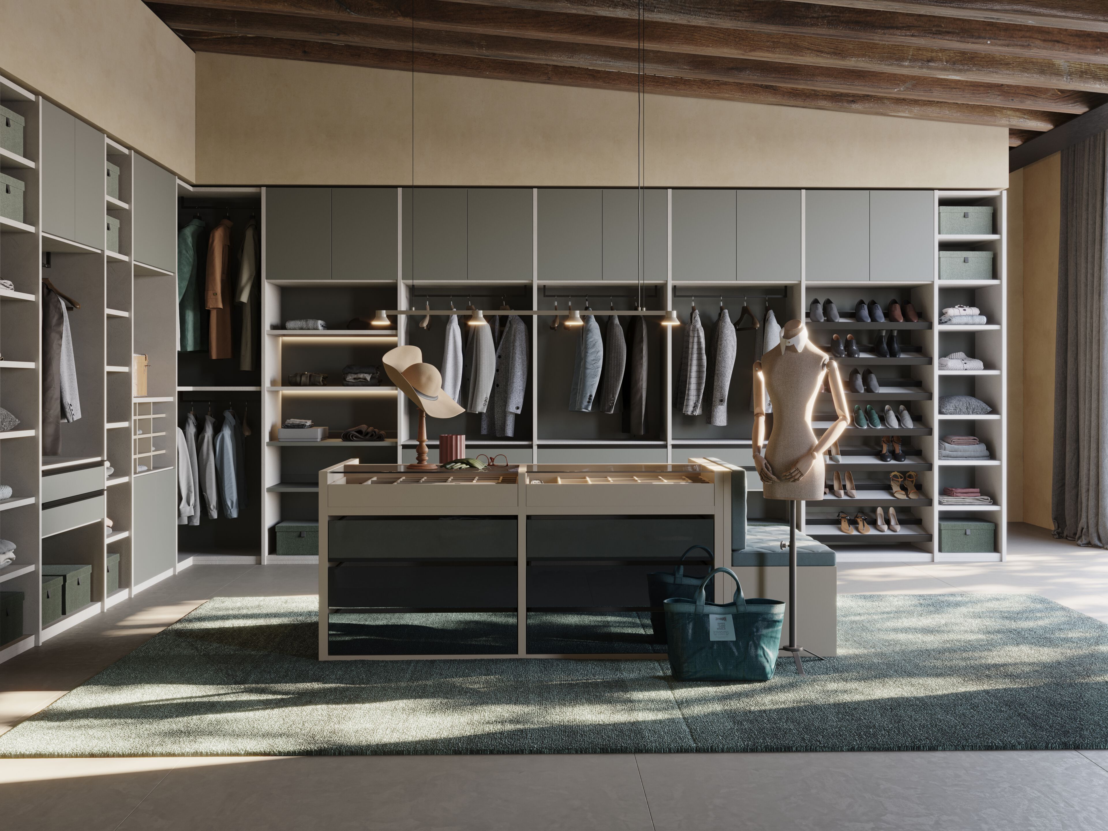 Гардеробная на плече Giessegi богини красоты ARCH-00141804