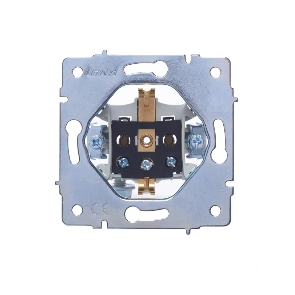 Розетка Lezard Karina с заземлением цвет белый STLM-2125597 - Вид №5