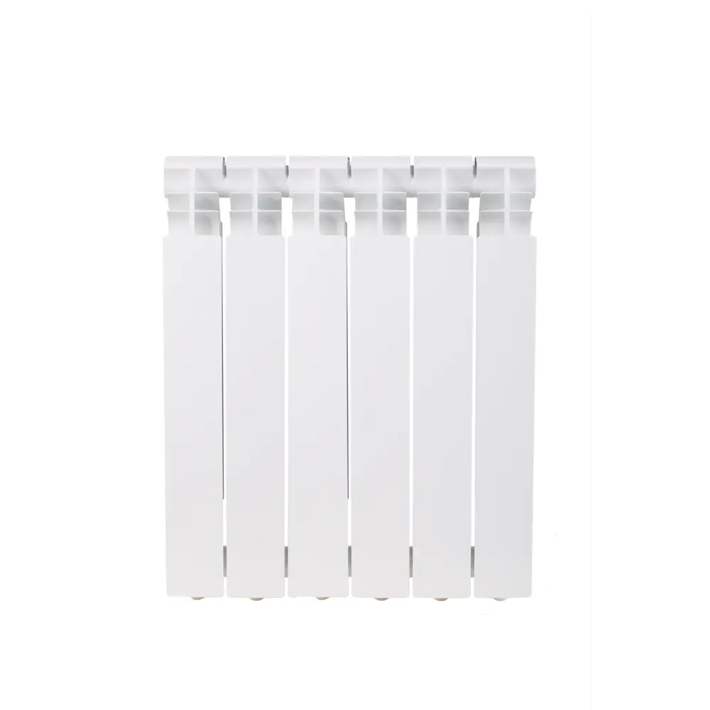 Радиатор секционный Equation Aluminium 500/96 6 секций боковое подключение алюминий белый STLM-2068445