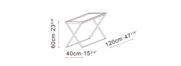 Высокий прямоугольный журнальный столик из грецкого ореха CAMERICH Enzo ARCH-00106776 - Вид №2