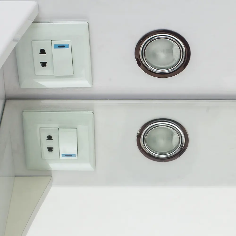 Шкаф зеркальный «Мальта» 55 см цвет белый VIGO STLM-2123311 - Вид №3