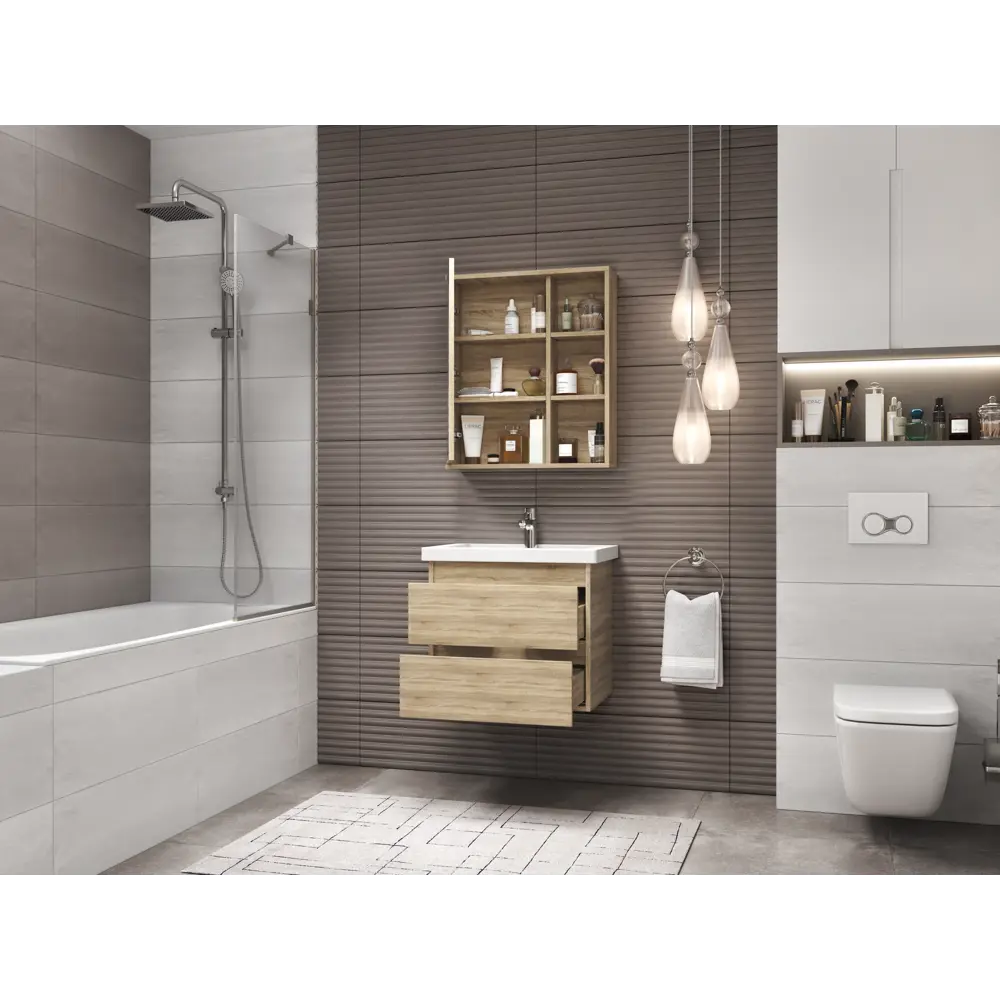 Зеркальный шкаф Vigo Matteo для ванной с системой хранения 83404374 STLM-0040954 - Вид №7