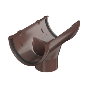 Воронка желоба центральная 82 мм цвет коричневый