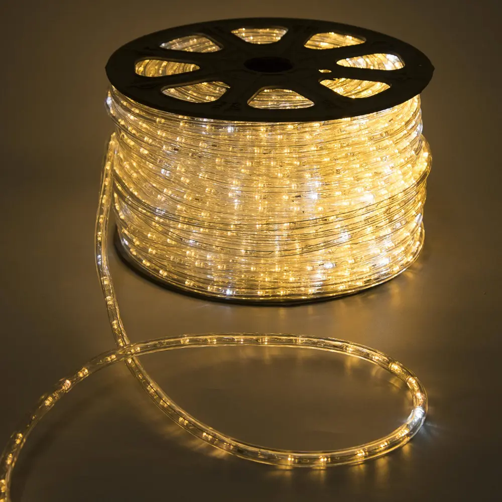 90643127 Электрогирлянда универсальная Luazon lighting 3784959 дюралайт 100 м 3600 ламп бесцветный 1 режим работы STLM-0320989