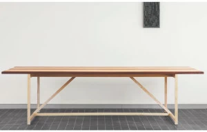 BassamFellows Прямоугольный стол из массива дерева Stripe Cb-341 / cb-342