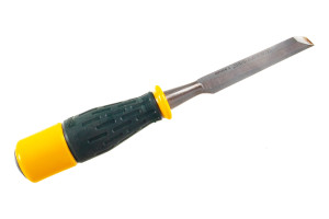 15394081 Стамеска, упрочненное полотно, ударопрочная двухкомпонентная ручка, стальной затыльник для ударных работ, 14мм EXPERT 1815-14_z01 KRAFTOOL