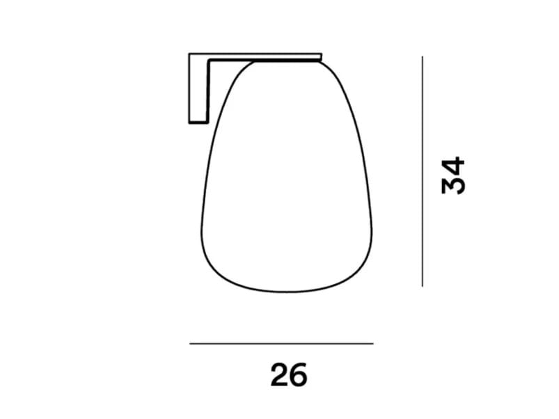 Настенный светильник из дутого стекла Foscarini Rituals ARCH-00016886