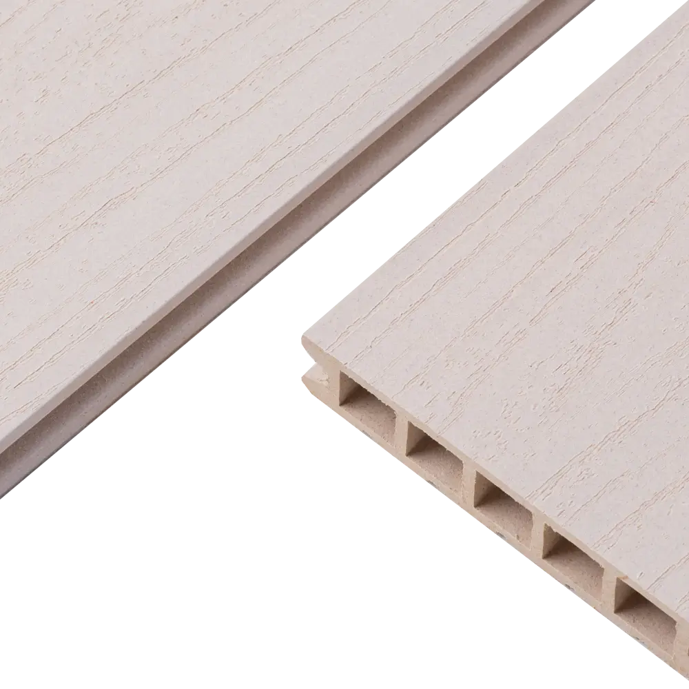 Террасная доска ДПК MultiDeck цвет Белый 3000x150x27 мм. Вельвет 0.45 м² МУЛЬТИДЕК STLM-2177703 - Вид №2