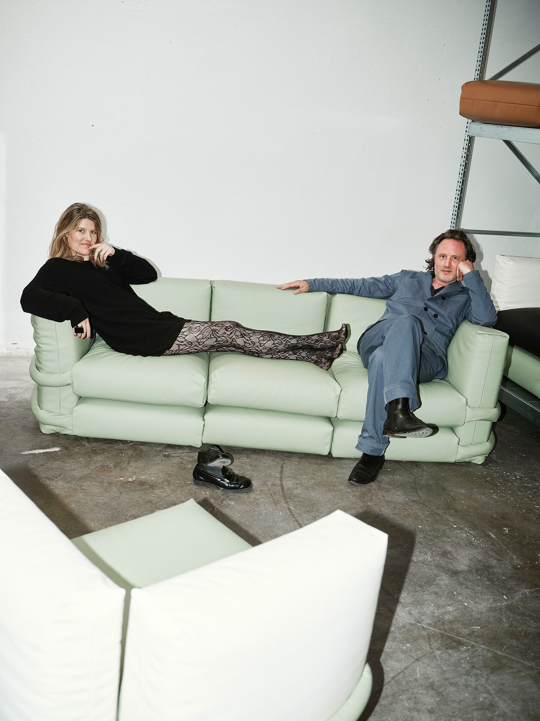 Модульный бархатный диван BD Barcelona PILLOW VELVET ARCH-00002067 - Вид №14