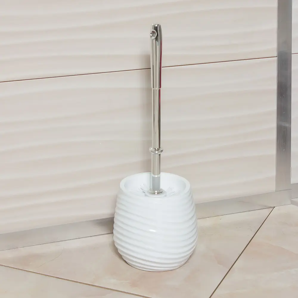 Ёршик для унитаза напольный Brissen «Bosco», полирезина, цвет белый STLM-2063326 - Вид №1