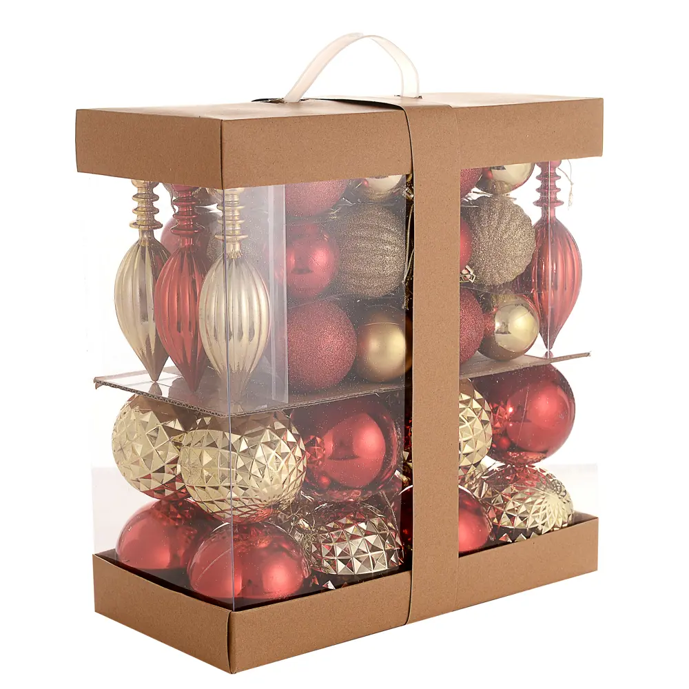 82609259 Набор ёлочных украшений 6-17 см цвет красный/золотой, 58 шт. STLM-0963819 Santreyd  - Вид №3