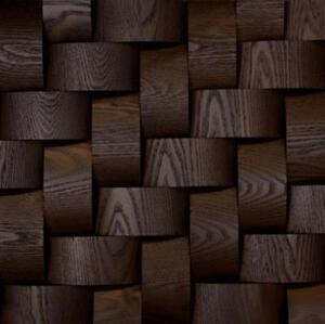 Мозаика и 3D панели из дерева Esse 1021-st Термо Плетёнка Скруглёная Термоясень Селект 3д (мозаика панели), брашированная (3Д (мозаика панели), Брашированная) 1064х324 мм.