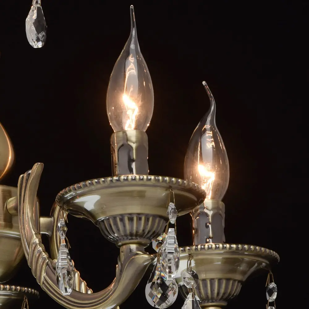 Люстра Аврора 5xE14x60 Вт, металл, цвет бронза MW-Light STLM-2125019 - Вид №5