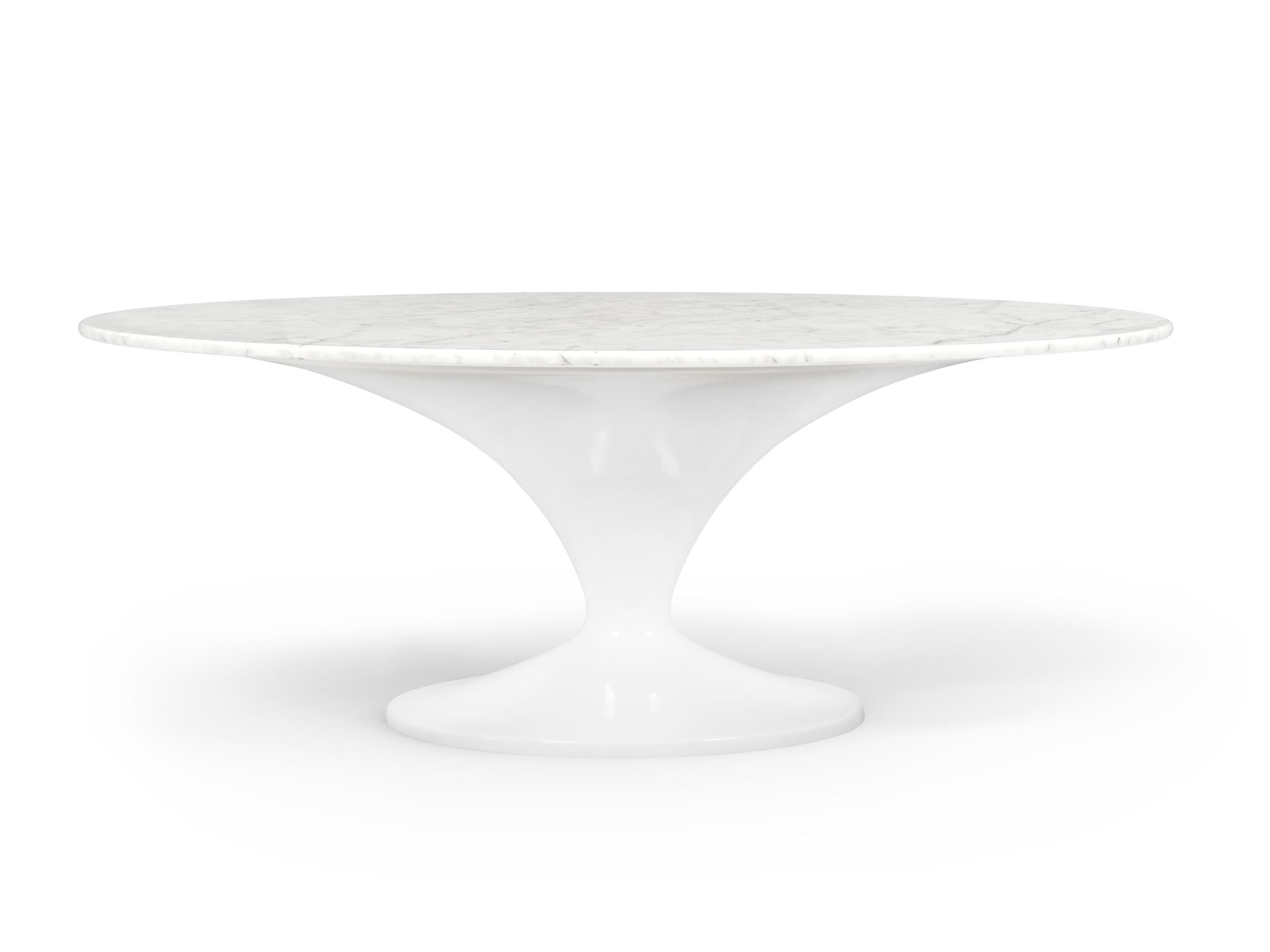 Овальный стол из стекловолокна с мраморной столешницей GANSK CHARM OVAL ARCH-00106311