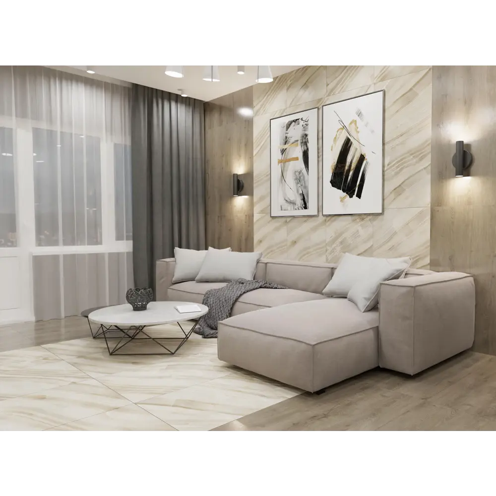 Керамогранит Axima Belgrade 120x60 см - бежевый ректифицированный 87688547 STLM-0074907 - Вид №4