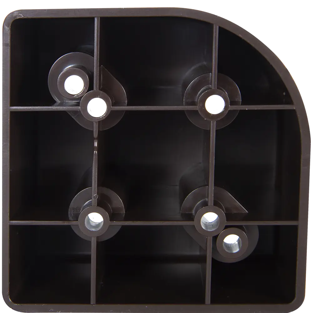 ЛЕВША | Мебельная опора квадратная 85×85 мм венге с винтовым креплением 82065881 STLM-0018707 - Вид №3