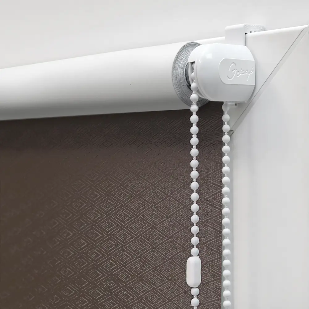 Штора рулонная блэкаут Ромб 40x160 см коричневая ЭСКАР STLM-2000982 - Вид №2