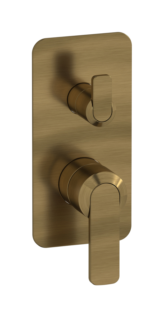 Встроенный смеситель для душа с двухходовым дивертером WE ARE IB c6310mb Modern Bronze C-67