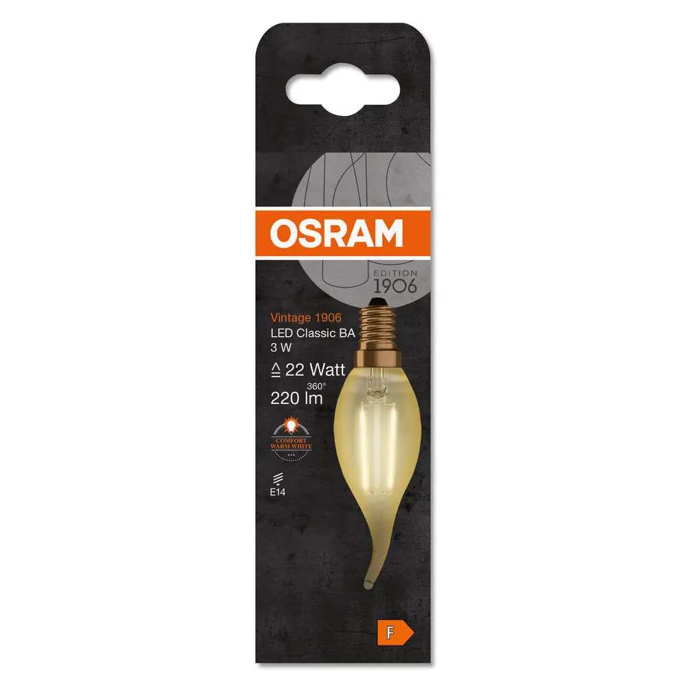 Свеча на ветру Osram филаментная E14 220-240 В 2.5 Вт/824 220 Лм STLM-2187392 - Вид №3